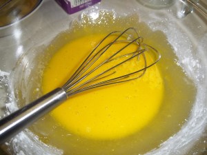 making custard