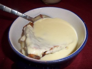 home made custard
